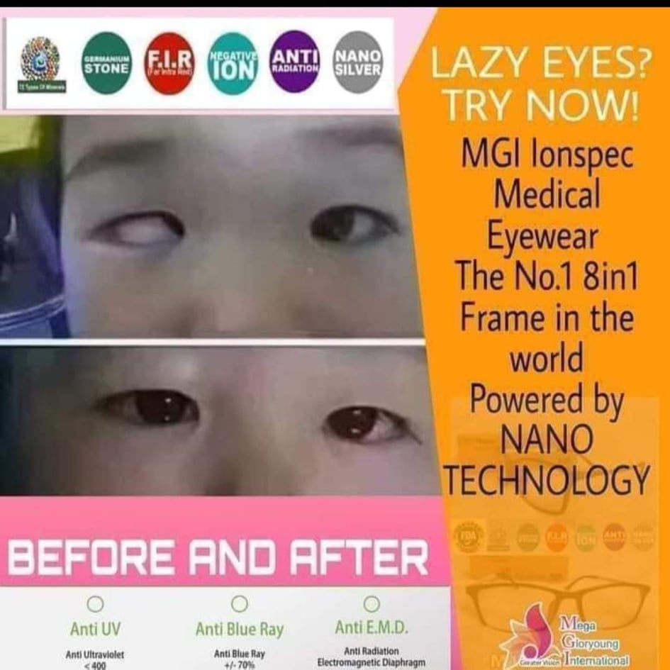 NANO IONSPEC M37B  M38B–The Medical Eyewear Spectacle Nature and science Frames has Lifetime Minerals Negative Ion Far InfraRed NanoSillver Germanium and 72 Minerals Anti Blue Light Anti Bluray Anti-Radiation Anti UV light Anti EMD astigmatism and vertigo