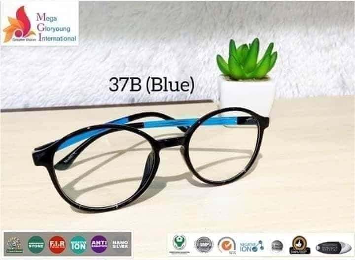 NANO IONSPEC M37B  M38B–The Medical Eyewear Spectacle Nature and science Frames has Lifetime Minerals Negative Ion Far InfraRed NanoSillver Germanium and 72 Minerals Anti Blue Light Anti Bluray Anti-Radiation Anti UV light Anti EMD astigmatism and vertigo
