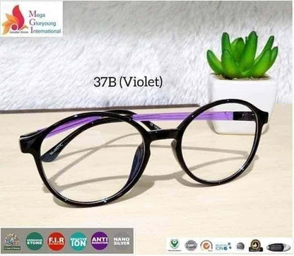 NANO IONSPEC M37B  M38B–The Medical Eyewear Spectacle Nature and science Frames has Lifetime Minerals Negative Ion Far InfraRed NanoSillver Germanium and 72 Minerals Anti Blue Light Anti Bluray Anti-Radiation Anti UV light Anti EMD astigmatism and vertigo
