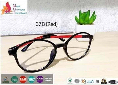NANO IONSPEC M37B  M38B–The Medical Eyewear Spectacle Nature and science Frames has Lifetime Minerals Negative Ion Far InfraRed NanoSillver Germanium and 72 Minerals Anti Blue Light Anti Bluray Anti-Radiation Anti UV light Anti EMD astigmatism and vertigo