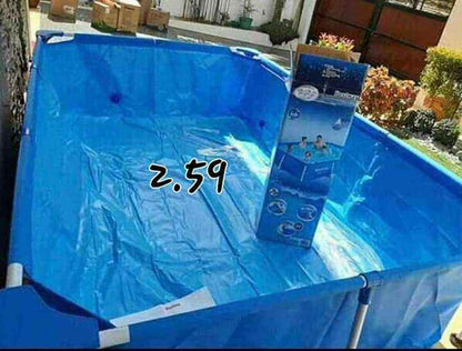Family swimming pool designed for outdoor use, durable build with comfortable space for summer relaxation time