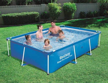 Family swimming pool for backyard use, durable construction with wide space for relaxing and playing outdoors