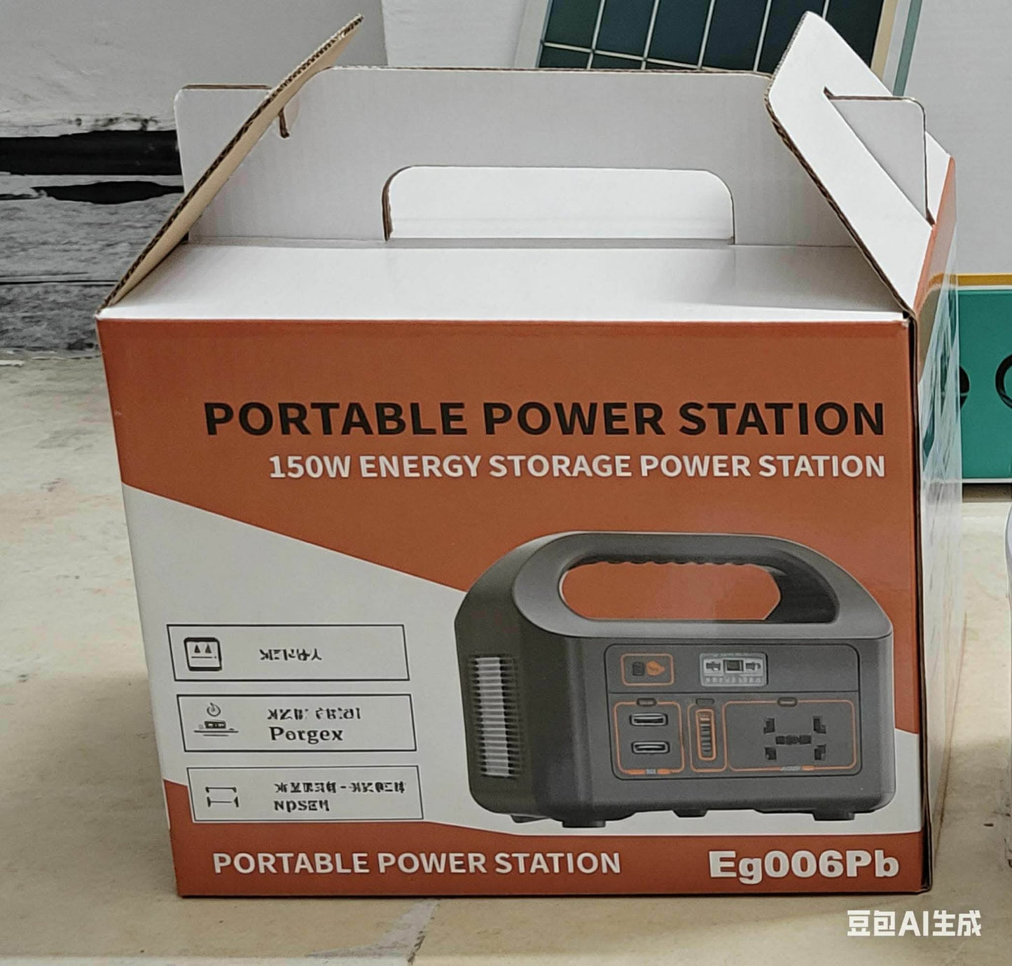 Solar powered portable Station for clean energy supply during travel and home backup