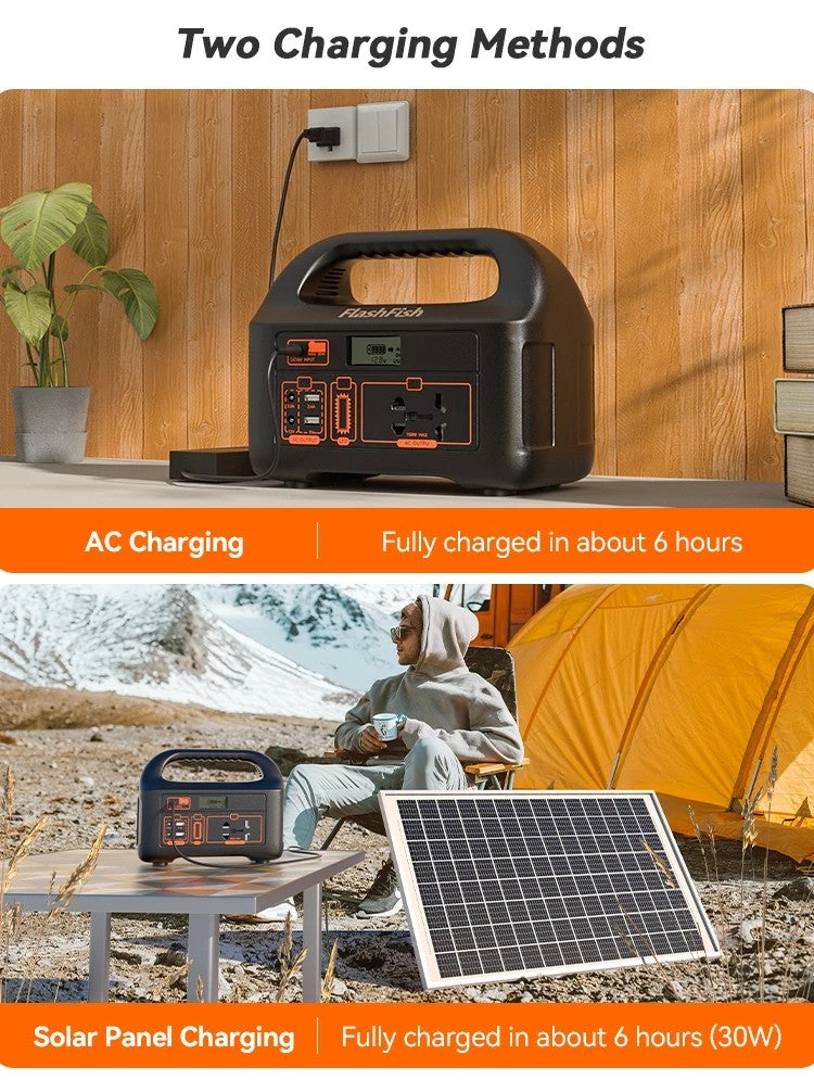 Portable solar generator system for off grid power and outdoor electricity needs