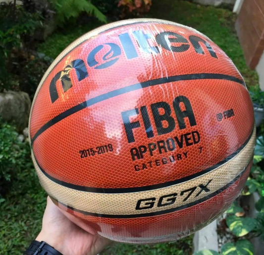 Basketball ball for indoor and outdoor play, durable material with strong grip surface for training and game use